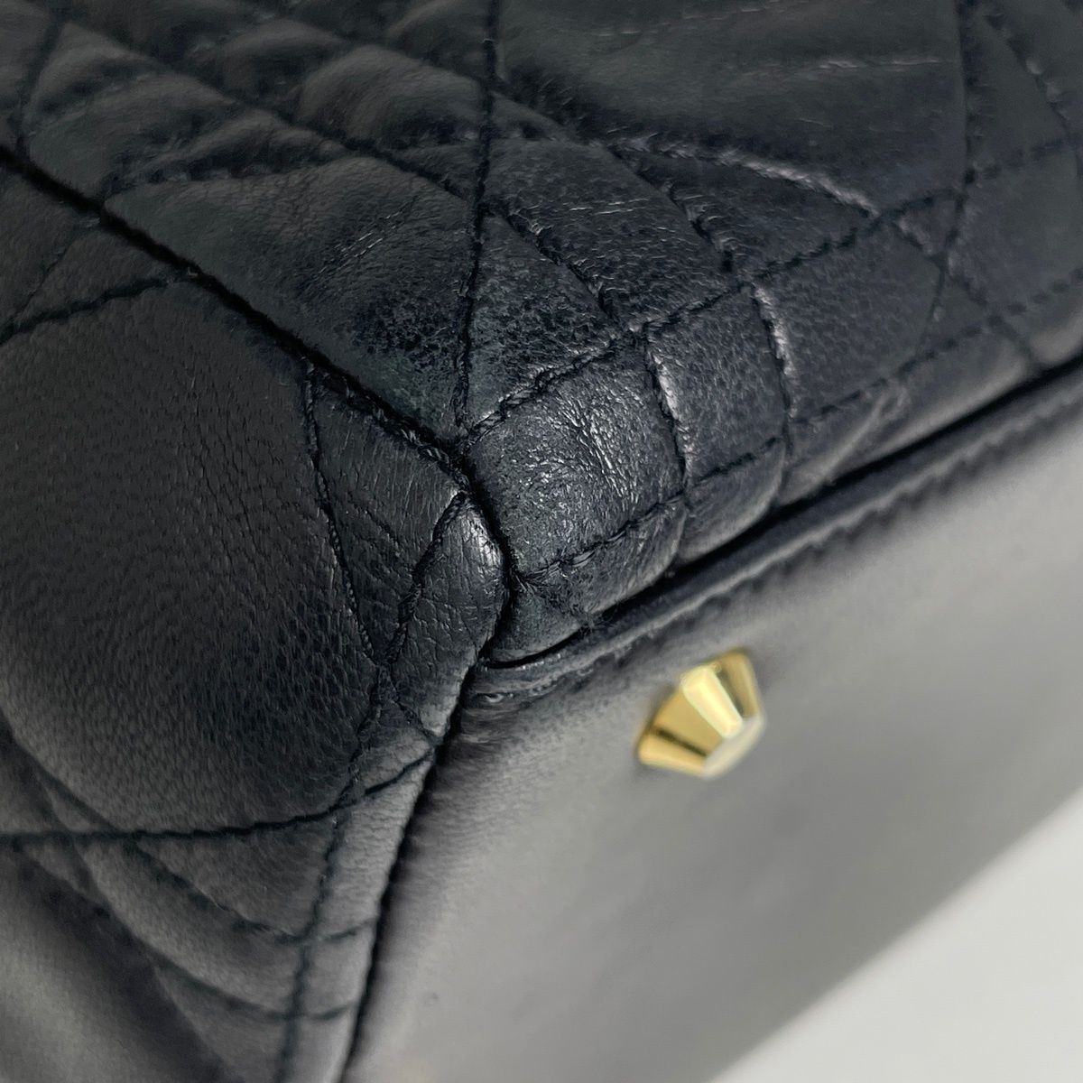 Dior 2-Way Shoulder Bag Cannage Leather Black — view 3