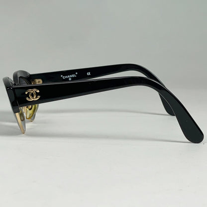 Chanel CC Logo Sunglasses Eyewear Acetate Black — view 2