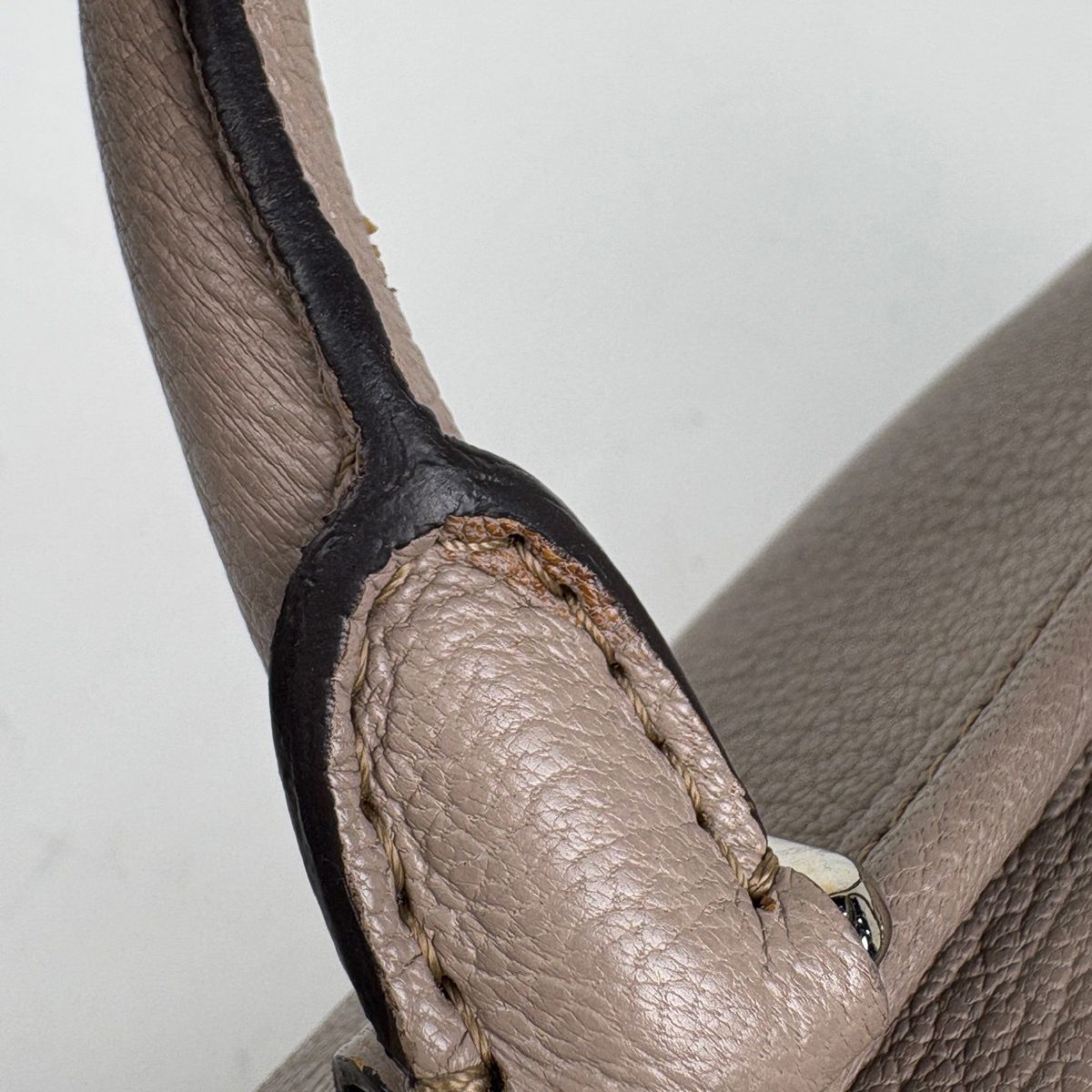 Loewe Amazona 36 Anagram Leather Gray Ju Handbag — view 5