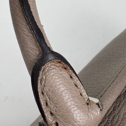 Loewe Amazona 36 Anagram Leather Gray Ju Handbag — view 5