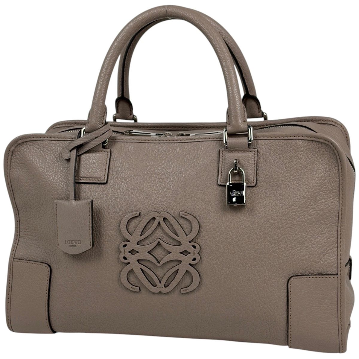 Loewe Amazona 36 Anagram Leather Gray Ju Handbag