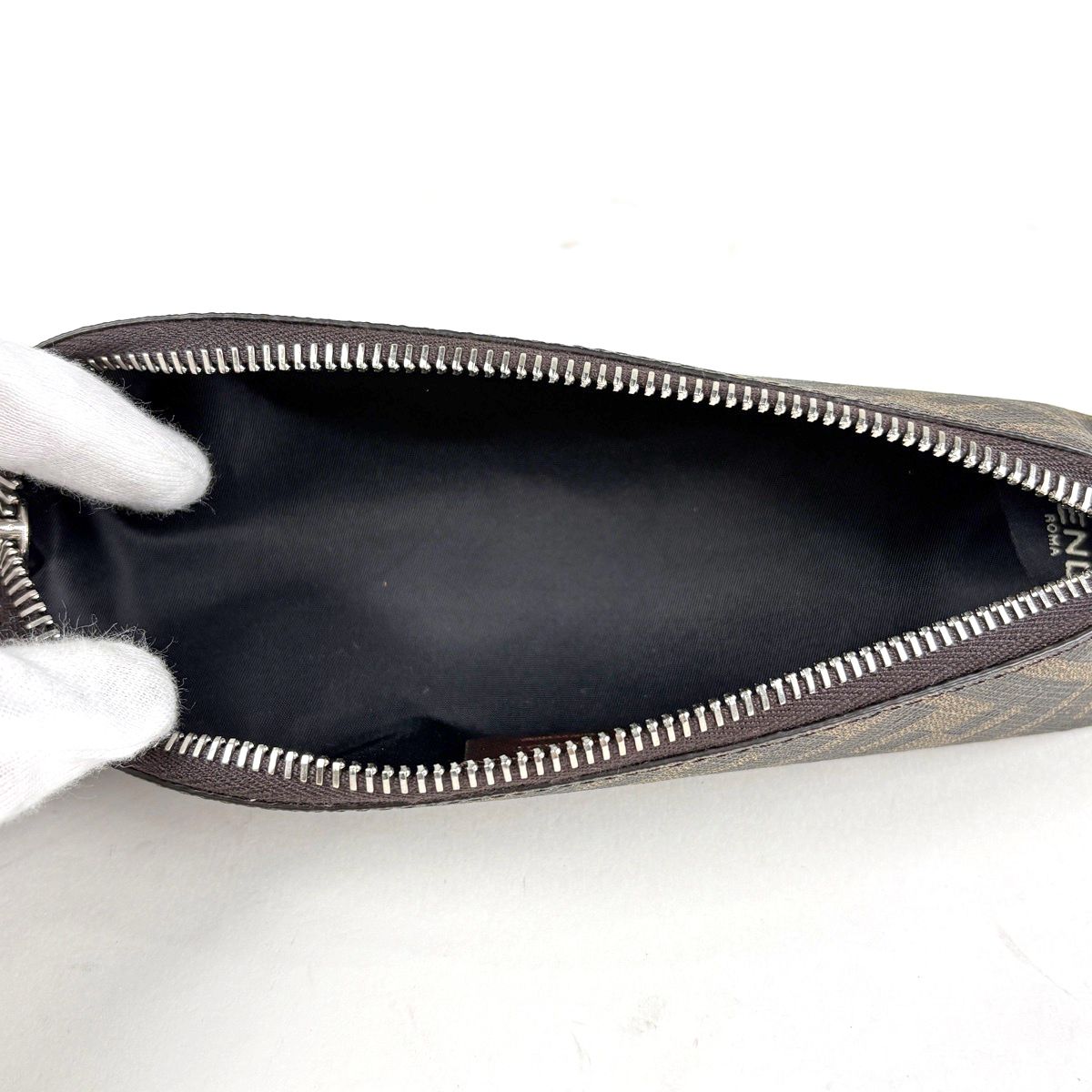 Fendi Zucca Pattern Pen Case Brown — view 5