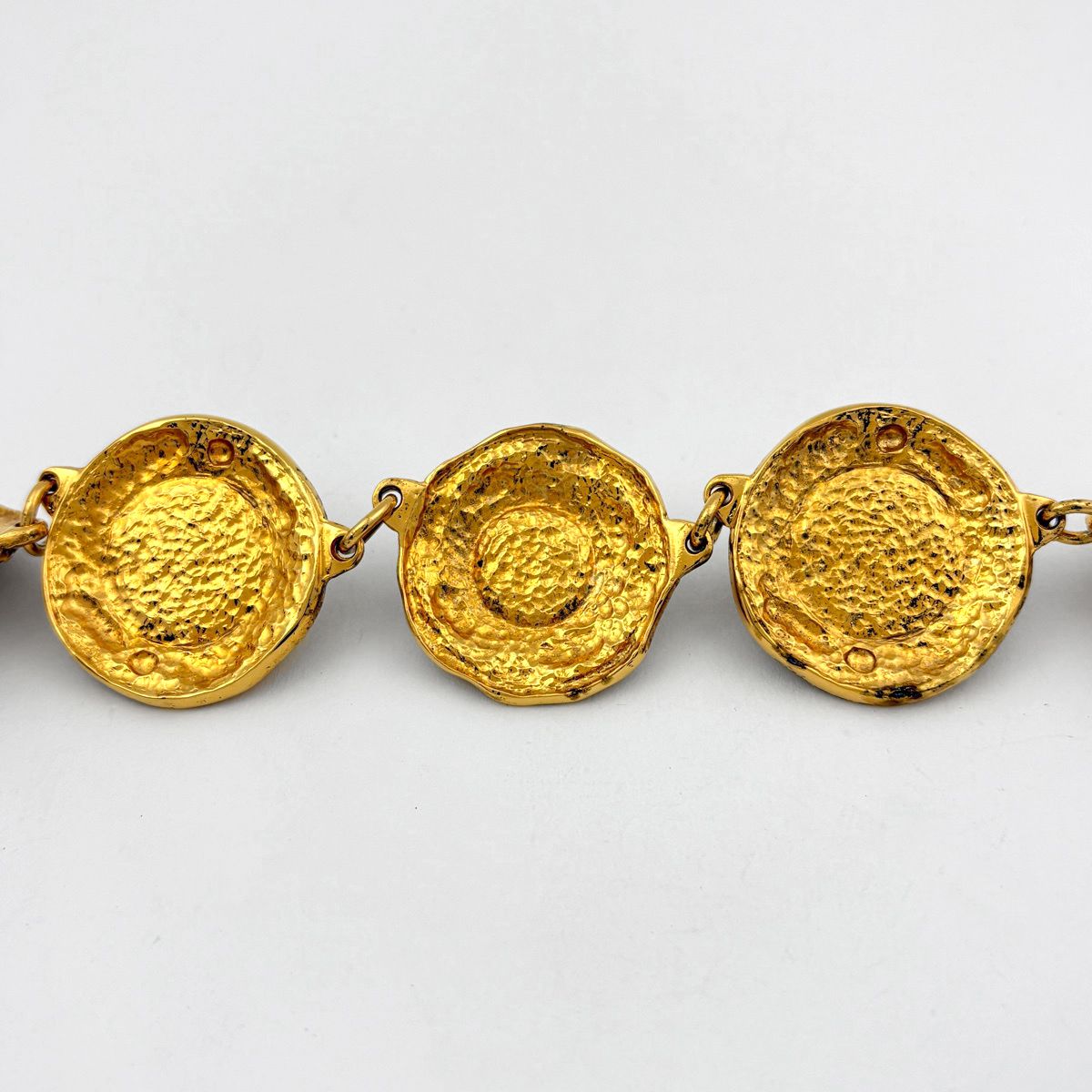 Chanel Faux Pearl Necklace CC Logo Gold Plated — view 2
