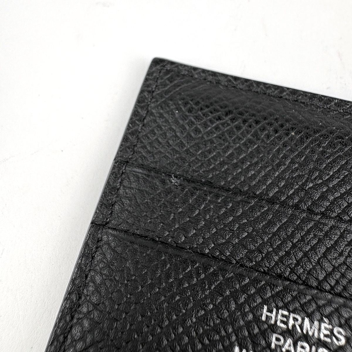 Hermes Mc2 Euclid Card Case Leather Black — view 4