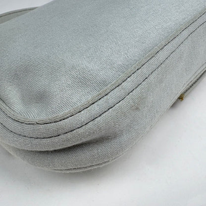 Fendi Zucca Logo Mamma Bucket Shoulder Bag Fabric Gray — view 3