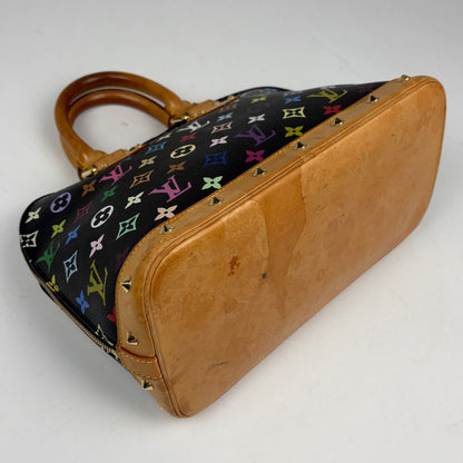 Louis Vuitton Alma Handbag Monogram Multicolor Noir — view 2