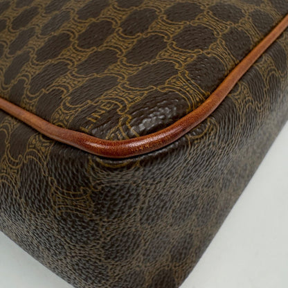 Celine Macadam Shoulder Bag Circle Logo Brown — view 3