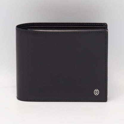 Cartier Pasha Line Bifold Wallet Black Color Calf Leather — view 2