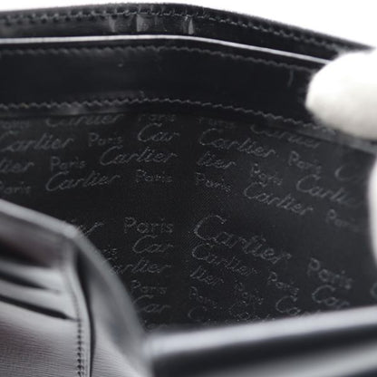 Cartier Pasha Line Bifold Wallet Black Color Calf Leather — view 9