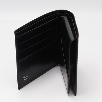 Cartier Pasha Line Bifold Wallet Black Color Calf Leather — view 6