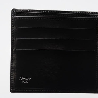 Cartier Pasha Line Bifold Wallet Black Color Calf Leather — view 7