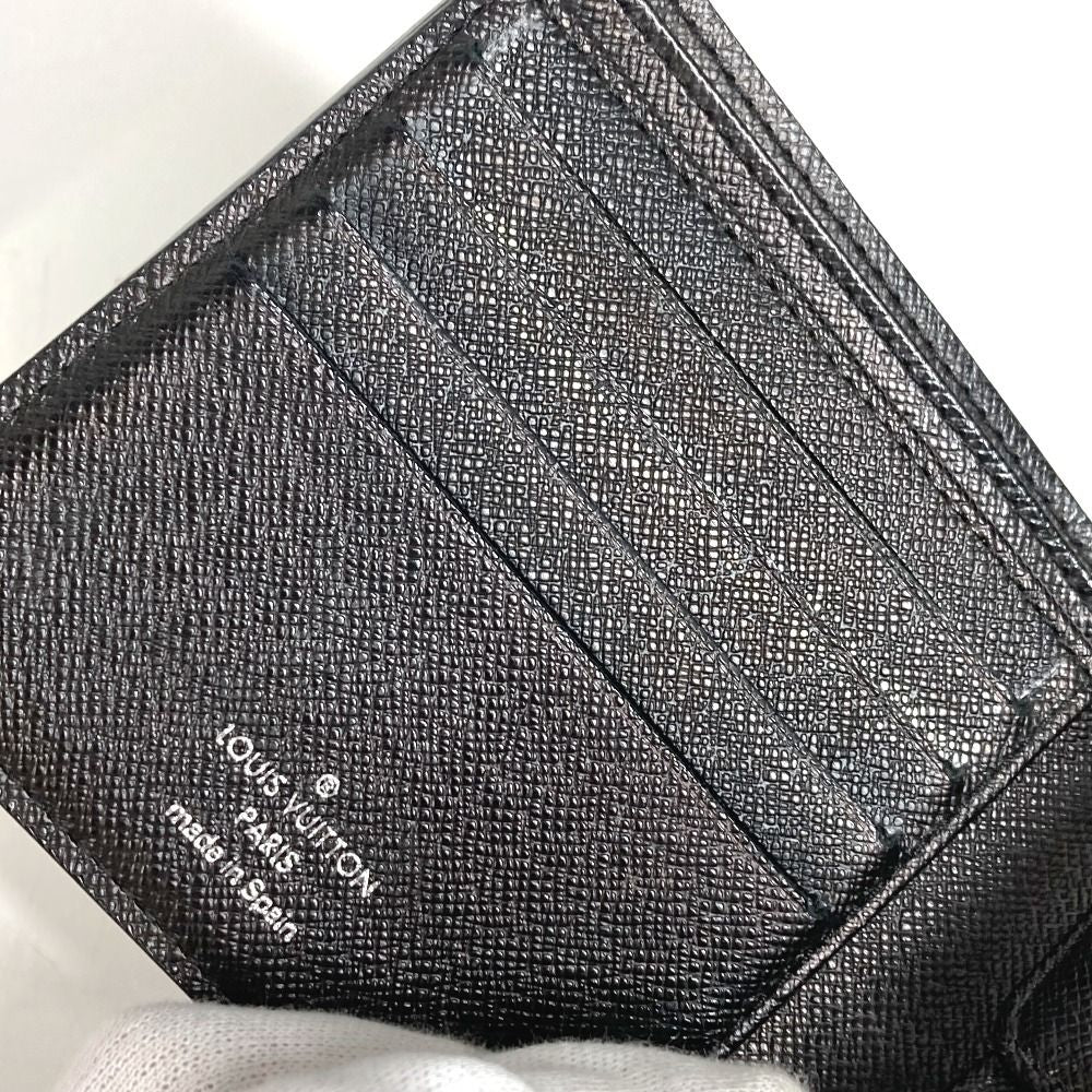 Louis Vuitton Bifold Wallet Portefeuille Marco Damier Graphite Canvas Black — view 7