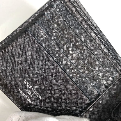 Louis Vuitton Bifold Wallet Portefeuille Marco Damier Graphite Canvas Black — view 7