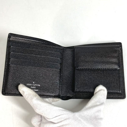 Louis Vuitton Bifold Wallet Portefeuille Marco Damier Graphite Canvas Black — view 8