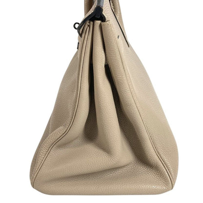 Hermes Handbag Birkin 35 Togo Tourtier Gray Beige — view 2