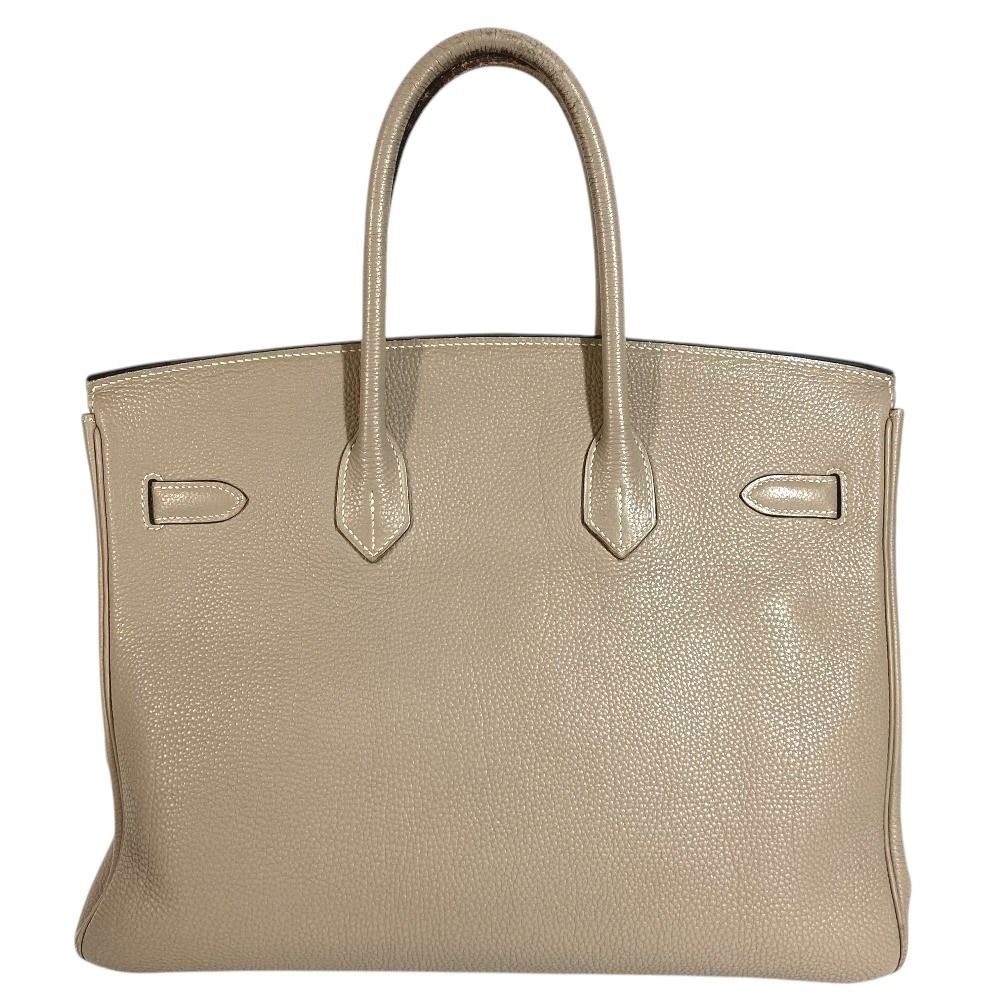 Hermes Handbag Birkin 35 Togo Tourtier Gray Beige — view 3