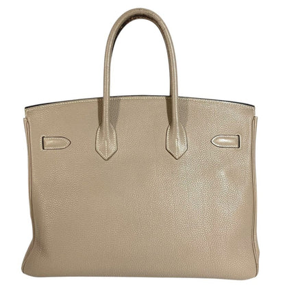 Hermes Handbag Birkin 35 Togo Tourtier Gray Beige — view 3