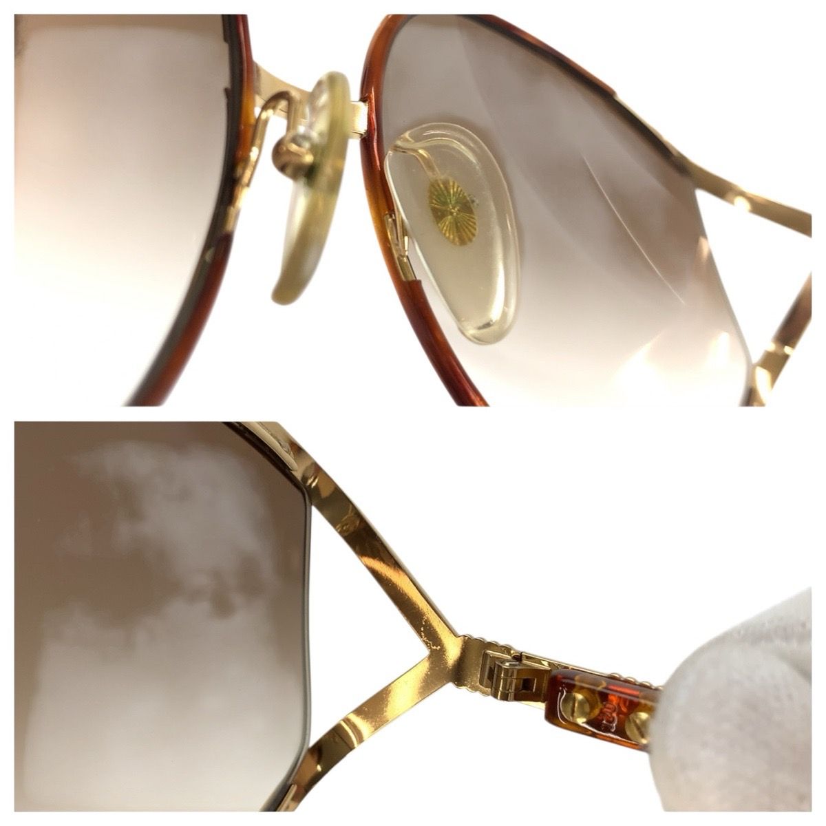 Dior Vintage Brown 14 63 17 Sunglasses Gradient Lens Eyewear — view 8
