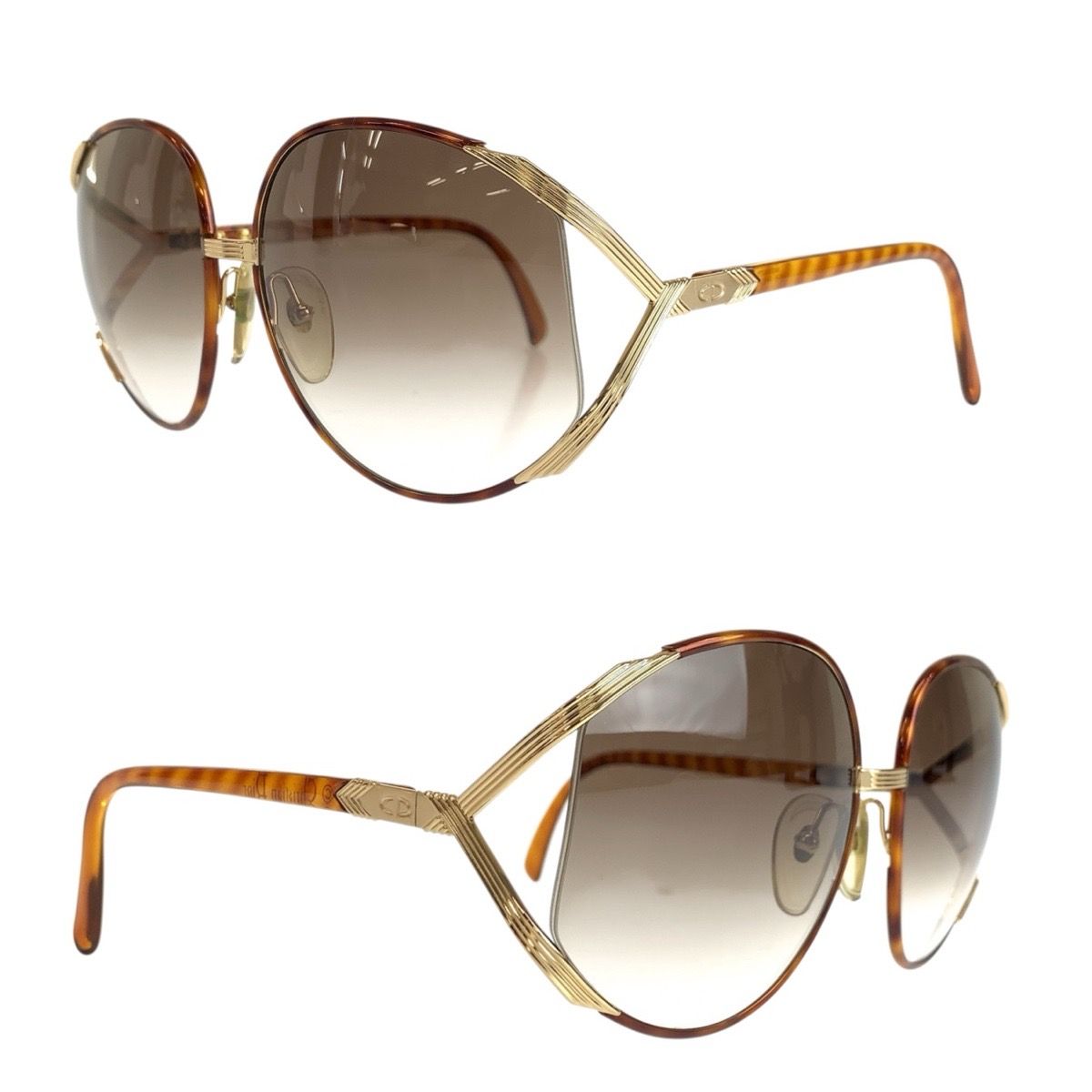 Dior Vintage Brown 14 63 17 Sunglasses Gradient Lens Eyewear — view 4