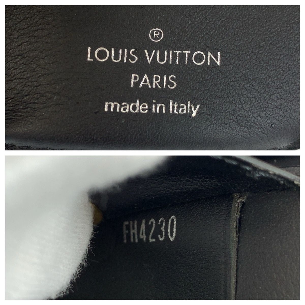 Louis Vuitton Monogram Eclipse Reverse Discovery Compact Wallet Black Folding — view 3