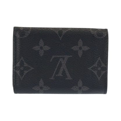 Louis Vuitton Monogram Eclipse Reverse Discovery Compact Wallet Black Folding — view 2