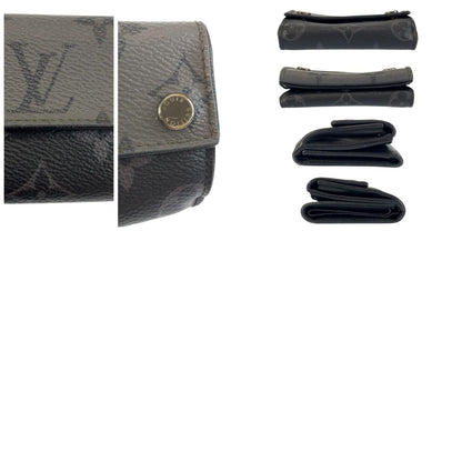 Louis Vuitton Monogram Eclipse Reverse Discovery Compact Wallet Black Folding — view 9