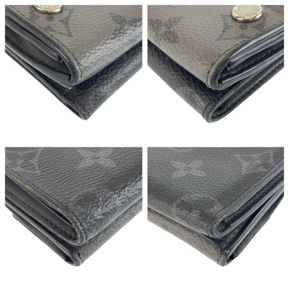 Louis Vuitton Monogram Eclipse Reverse Discovery Compact Wallet Black Folding — view 8