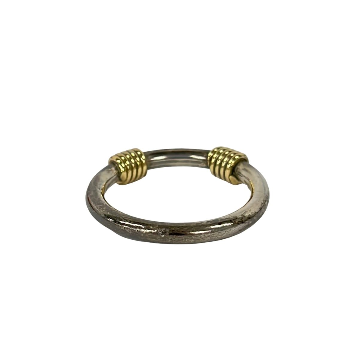 Tiffany & Co Ring Band Width Wire 18k Yellow Gold Silver — view 3