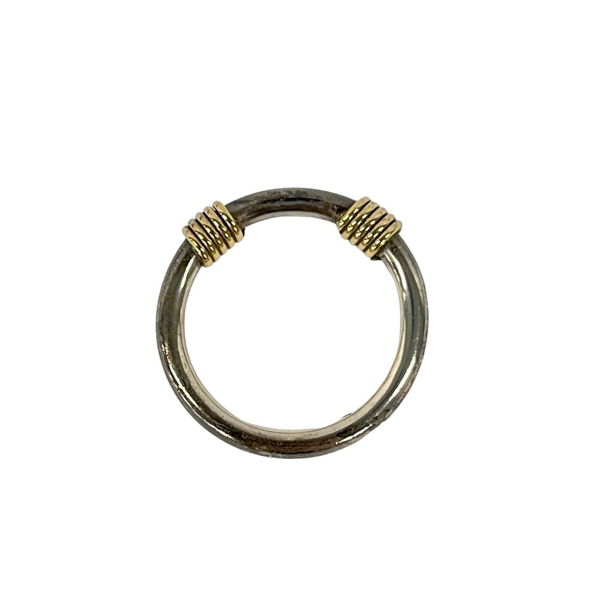 Tiffany & Co Ring Band Width Wire 18k Yellow Gold Silver — view 4