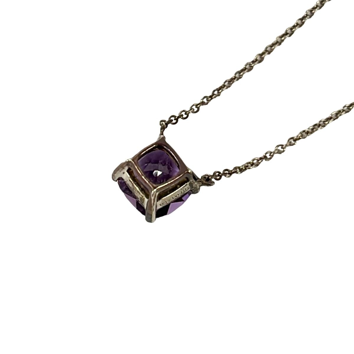 Tiffany & Co Necklace Spa Clare Silver Purple — view 3