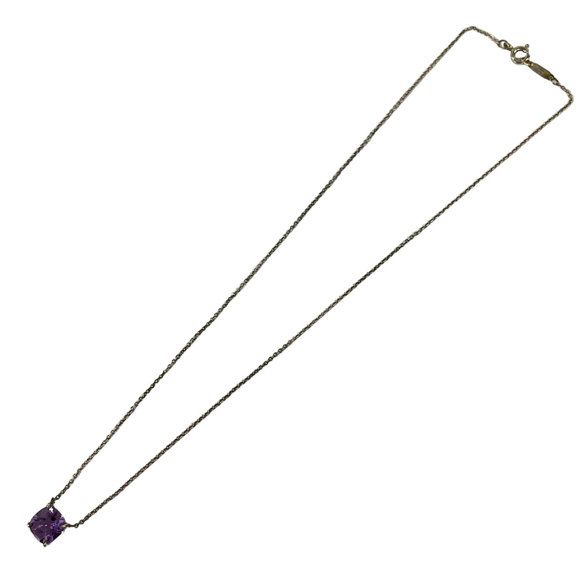 Tiffany & Co Necklace Spa Clare Silver Purple — view 2