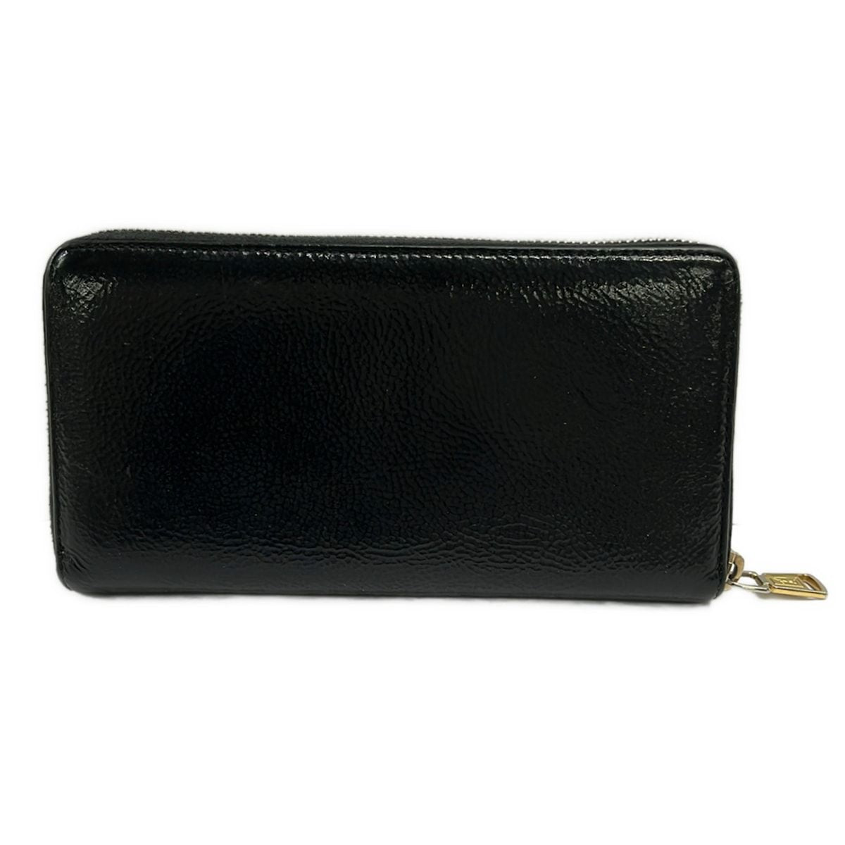 Saint Laurent Rive Gauche Wallet Mail Black Zip Around Leather — view 2