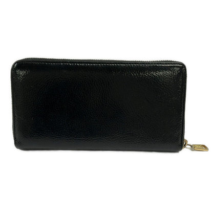 Saint Laurent Rive Gauche Wallet Mail Black Zip Around Leather — view 2