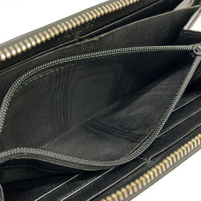 Saint Laurent Rive Gauche Wallet Mail Black Zip Around Leather — view 4