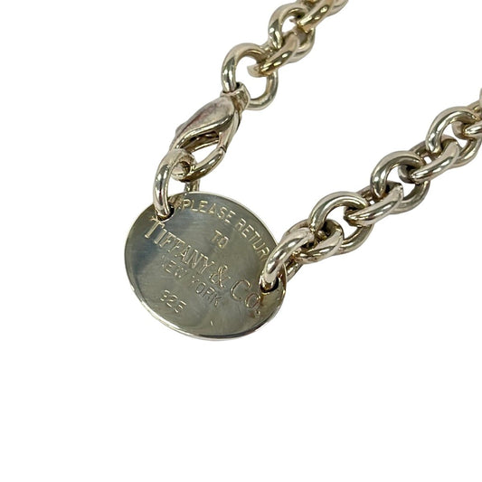 Tiffany & Co Choker Return to Oval Silver Necklace