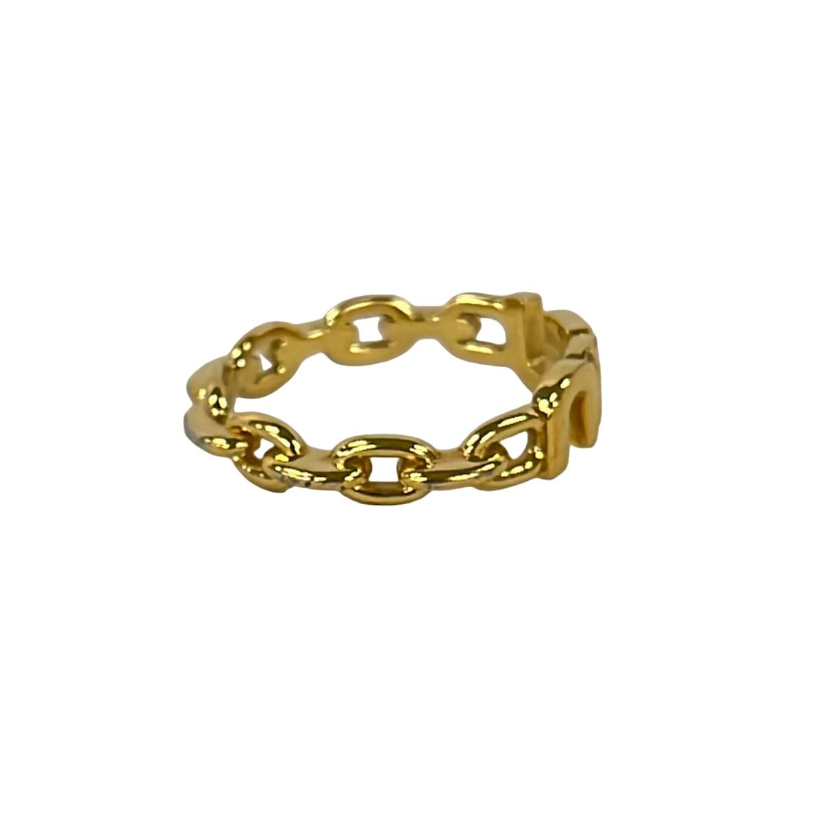 Miu Miu Ring Gold Logo — view 2