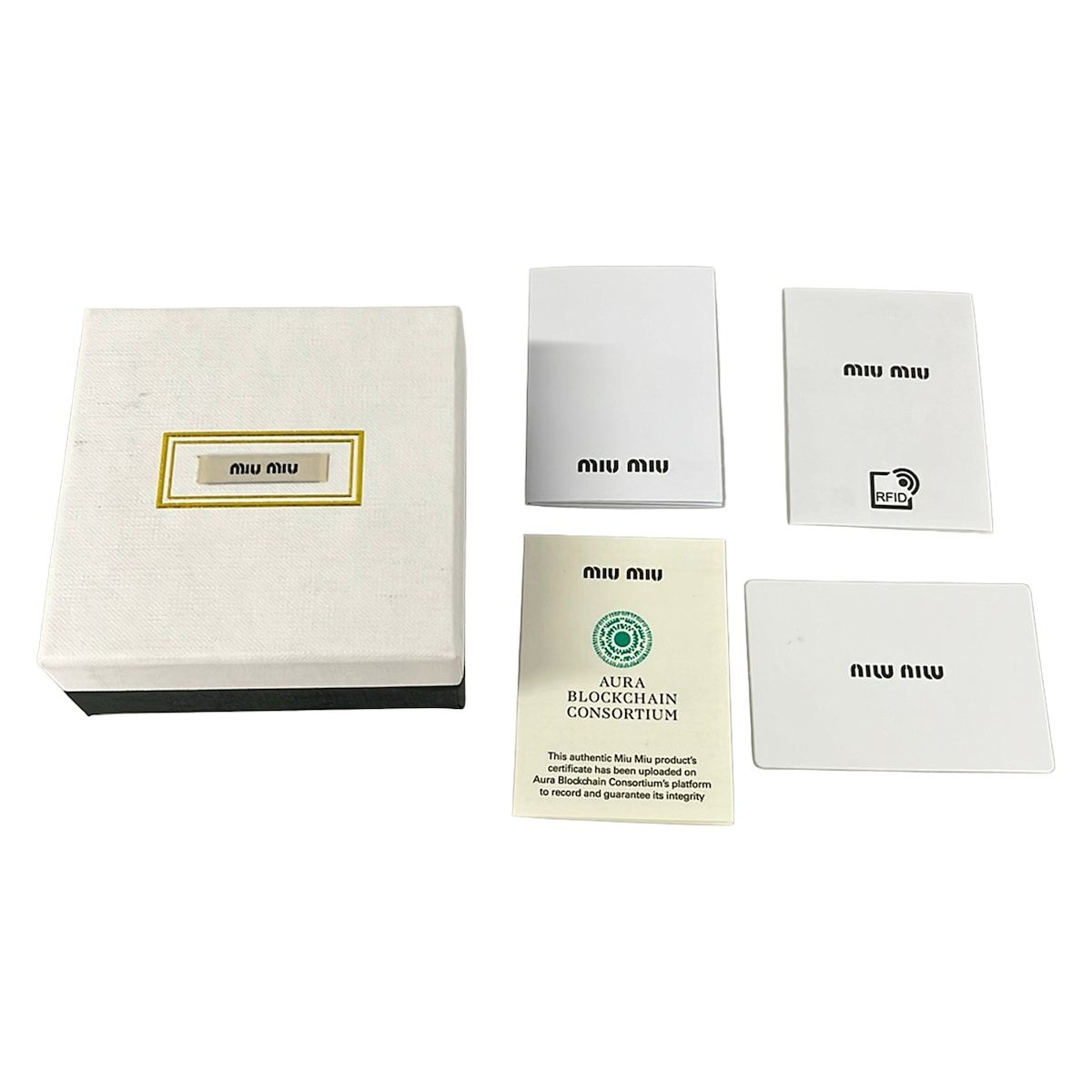 Miu Miu Ring Gold Logo — view 5