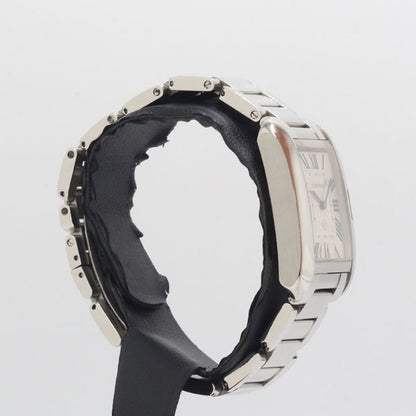 Cartier Tank en Gray SM Quartz Silver Dial Watch — view 2
