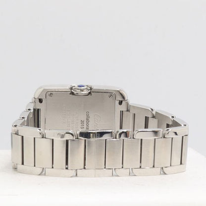 Cartier Tank en Gray SM Quartz Silver Dial Watch — view 4