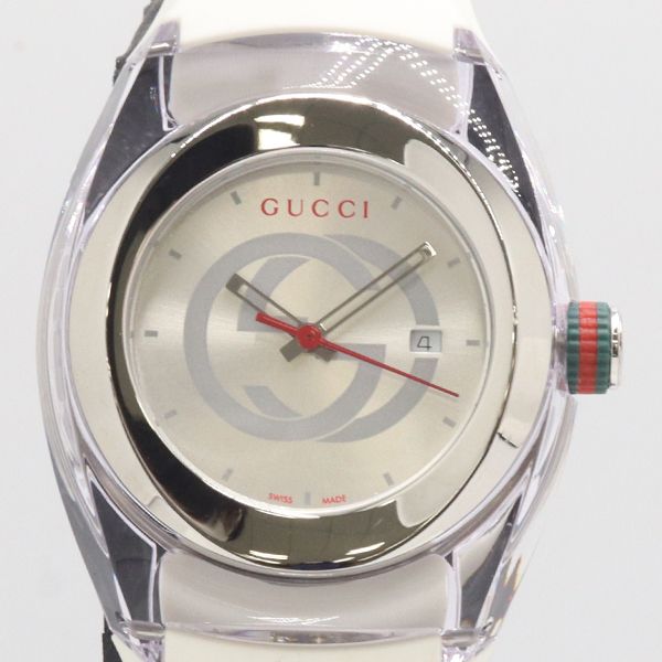 Gucci Sync 137.3 Quartz Date Silver Dial Watch