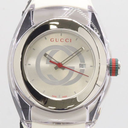 Gucci Sync 137.3 Quartz Date Silver Dial Watch
