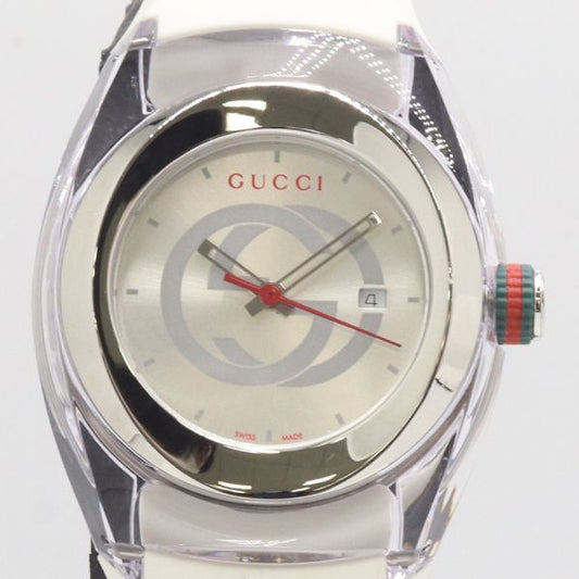 Gucci Sync 137.3 Quartz Date Silver Dial Watch