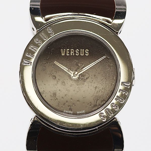 Versace Versus Bangle Watch Al7 Quartz Brown Dial