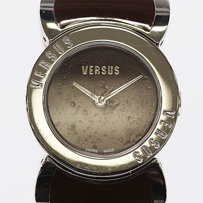 Versace Versus Bangle Watch Al7 Quartz Brown Dial