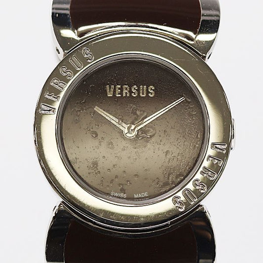 Versace Versus Bangle Watch Al7 Quartz Brown Dial