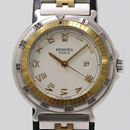 Hermes Captain Nemo Date Quartz White Dial Watch