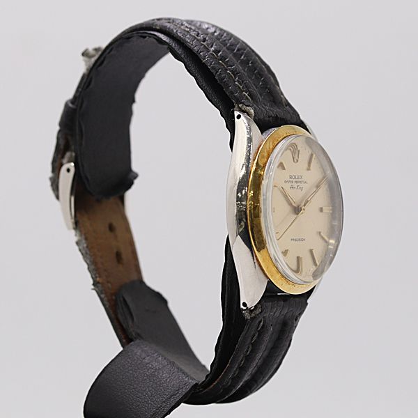 Rolex Air King Automatic Winding Yg SS Champagne Dial Watch — view 2