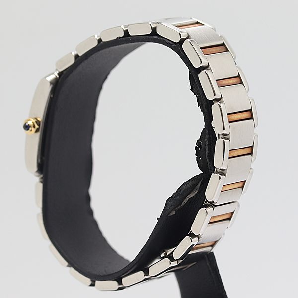 Cartier Tank Francaise SM SS Yg Quartz Champagne Dial Watch — view 3