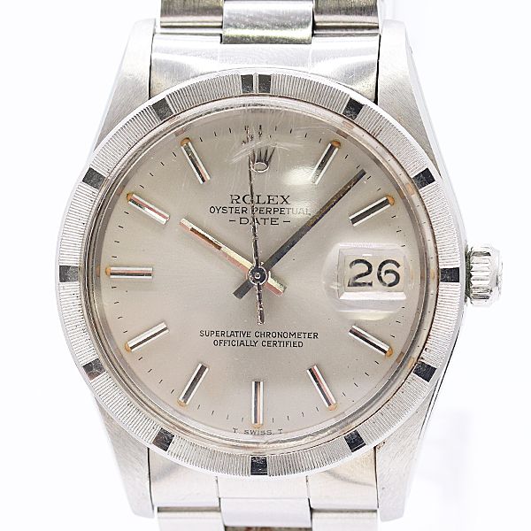 Rolex Oyster Perpetual Date Automatic Winding Silver Dial Watch