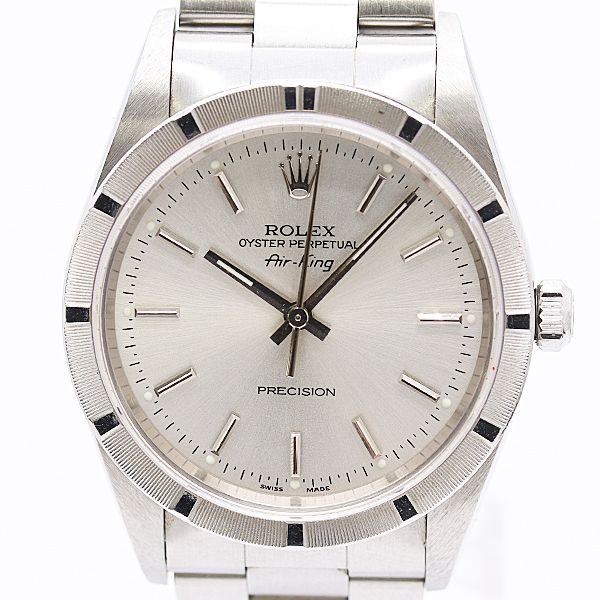 Rolex Air King Automatic Winding Silver Dial Watch
